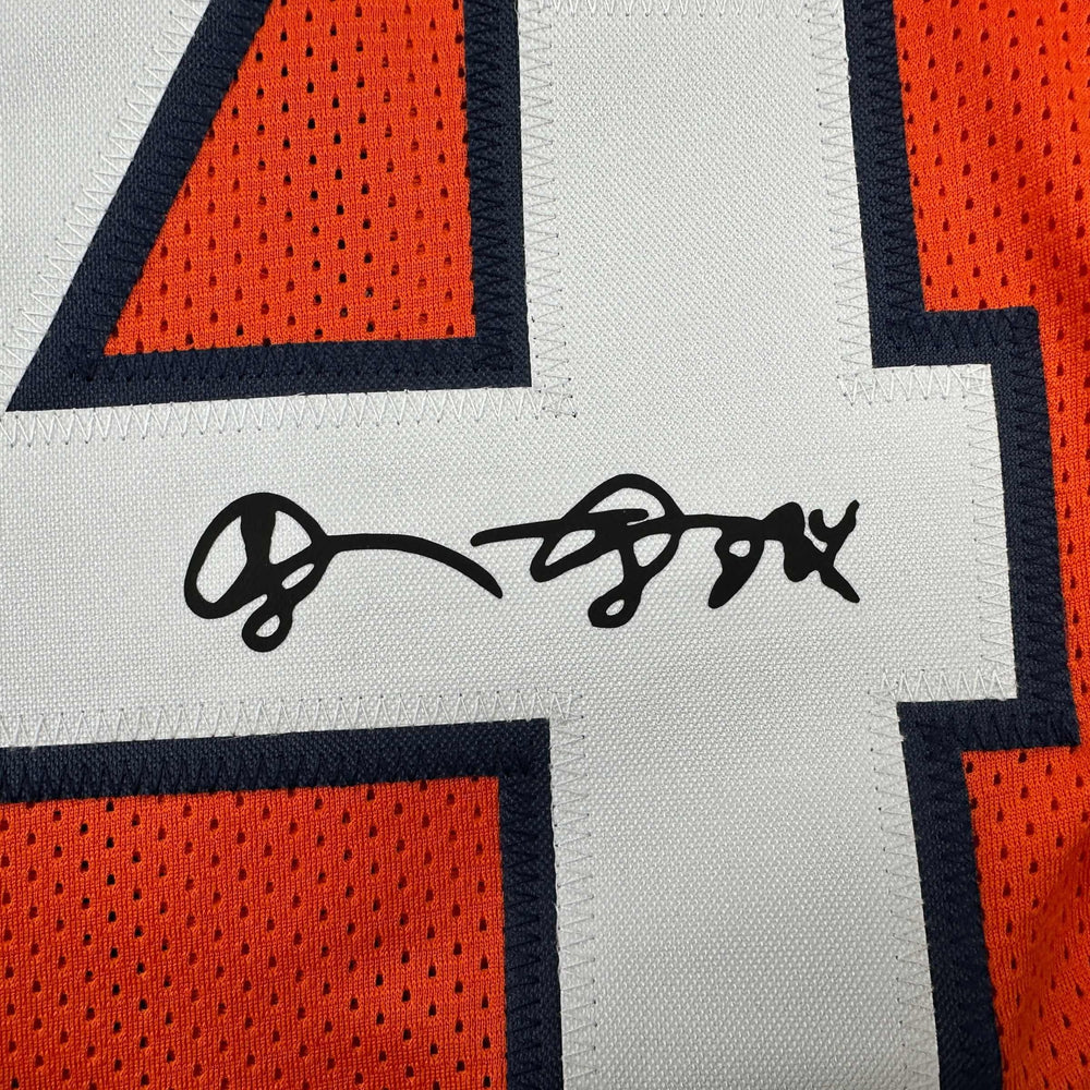 Facsimile Autographed Shannon Sharpe Denver Orange Reprint Laser Auto Football Jersey Size Men's XL (ONLINE ORDER ONLY)