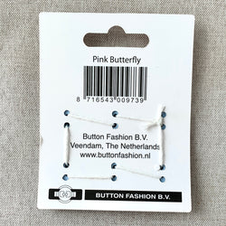 Pink Butterfly - Confetti Minis Buttons - 2 Hole (ONLINE ORDER ONLY)