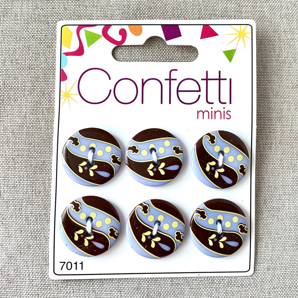 Paisley - Confetti Minis Buttons - 2 Hole (ONLINE ORDER ONLY)