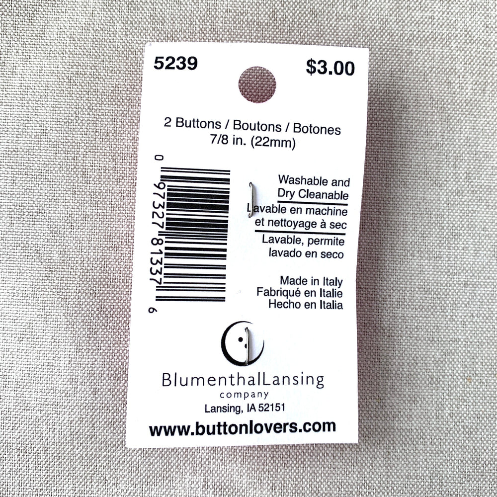 5239 - Glamour Gems - Shank Button - 22mm - Clear (ONLINE ORDER ONLY)