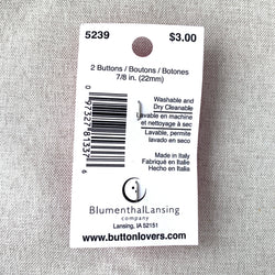 5239 - Glamour Gems - Shank Button - 22mm - Clear (ONLINE ORDER ONLY)
