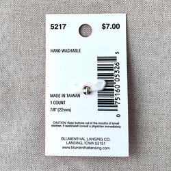 5217 Bespoke - Glamour Gems - Shank Button - 22mm - Clear (ONLINE ORDER ONLY)