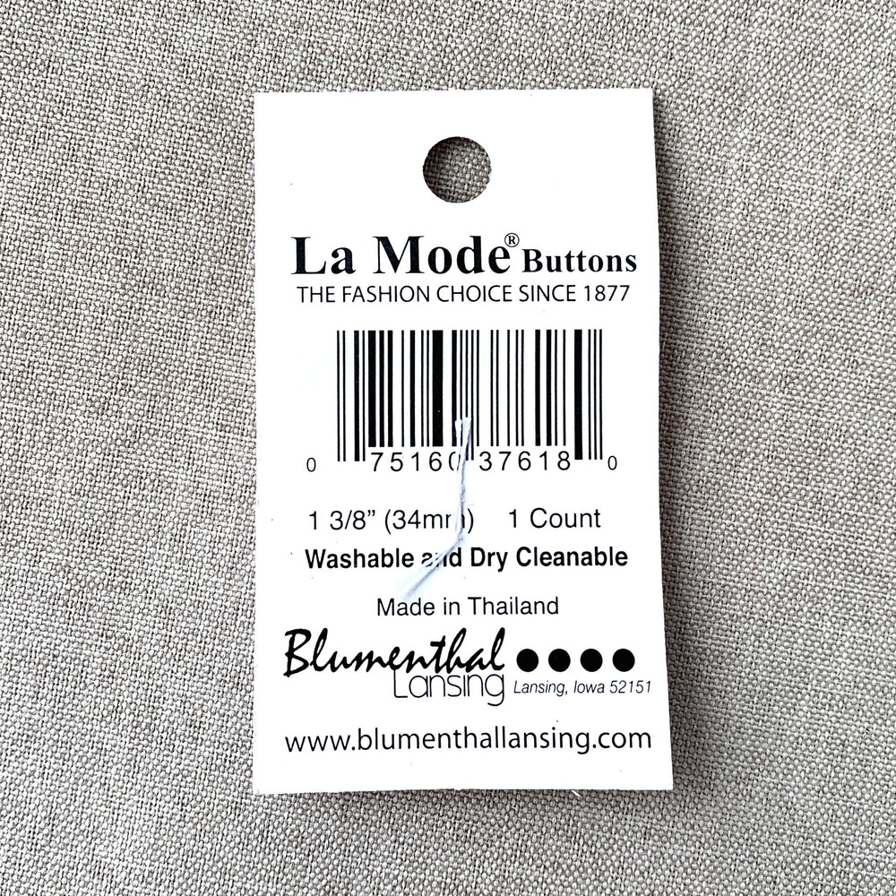 1164 Damask - La Mode - 2 Holes - 34mm - Black and White (ONLINE ORDER ONLY)