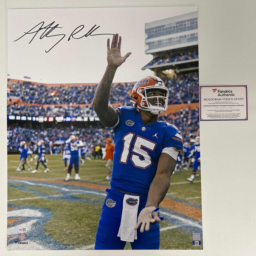 Autographed/Signed Anthony Richardson Florida Gators 16x20 College Football Photo Fanatics COA
