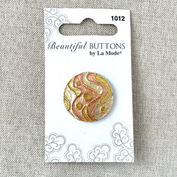 1012 Beautiful Buttons Metallic Desert - La Mode - 1 Hole - 25mm - Pastel Metallic (ONLINE ORDER ONLY)