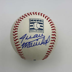 Autographed/Signed Juan Marichal HOF Hall of Fame Rawlings Official Major League ROML Baseball JSA COA