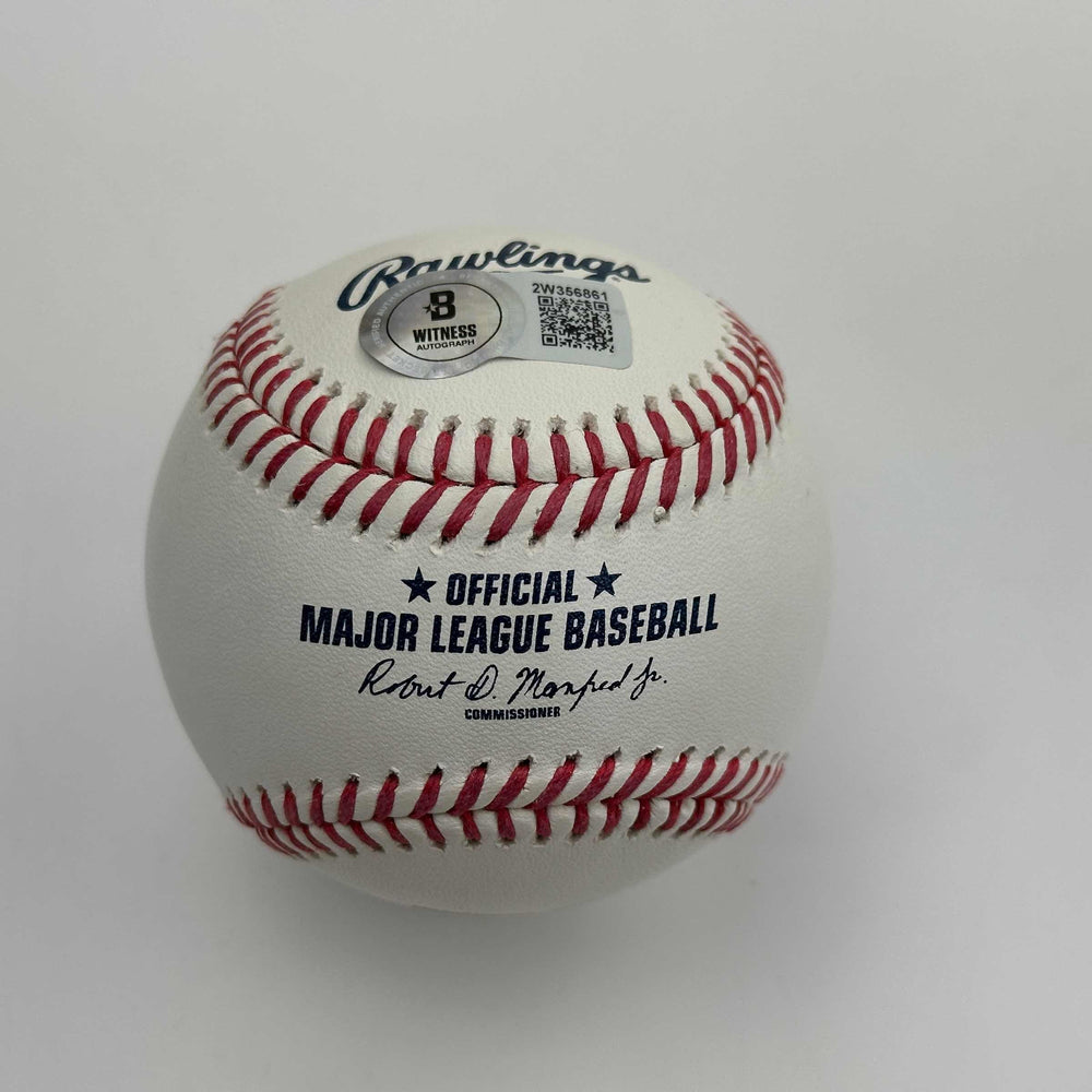 Autographed/Signed Andre Dawson Rawlings Official Major League Baseball ROML Beckett BAS COA (ONLINE ORDER ONLY)