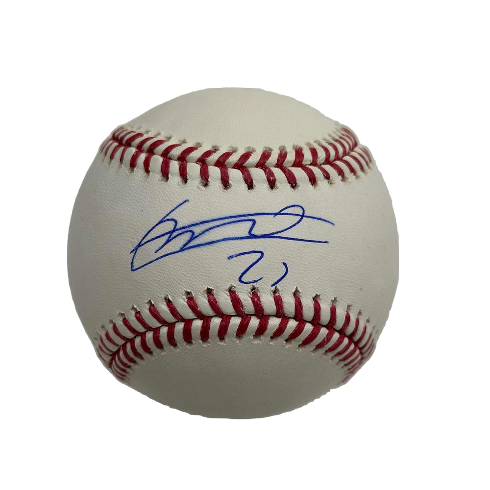 Autographed/Signed Vladimir Vlad Guerrero Sr. Rawlings Official Major League Baseball ROML JSA COA Auto