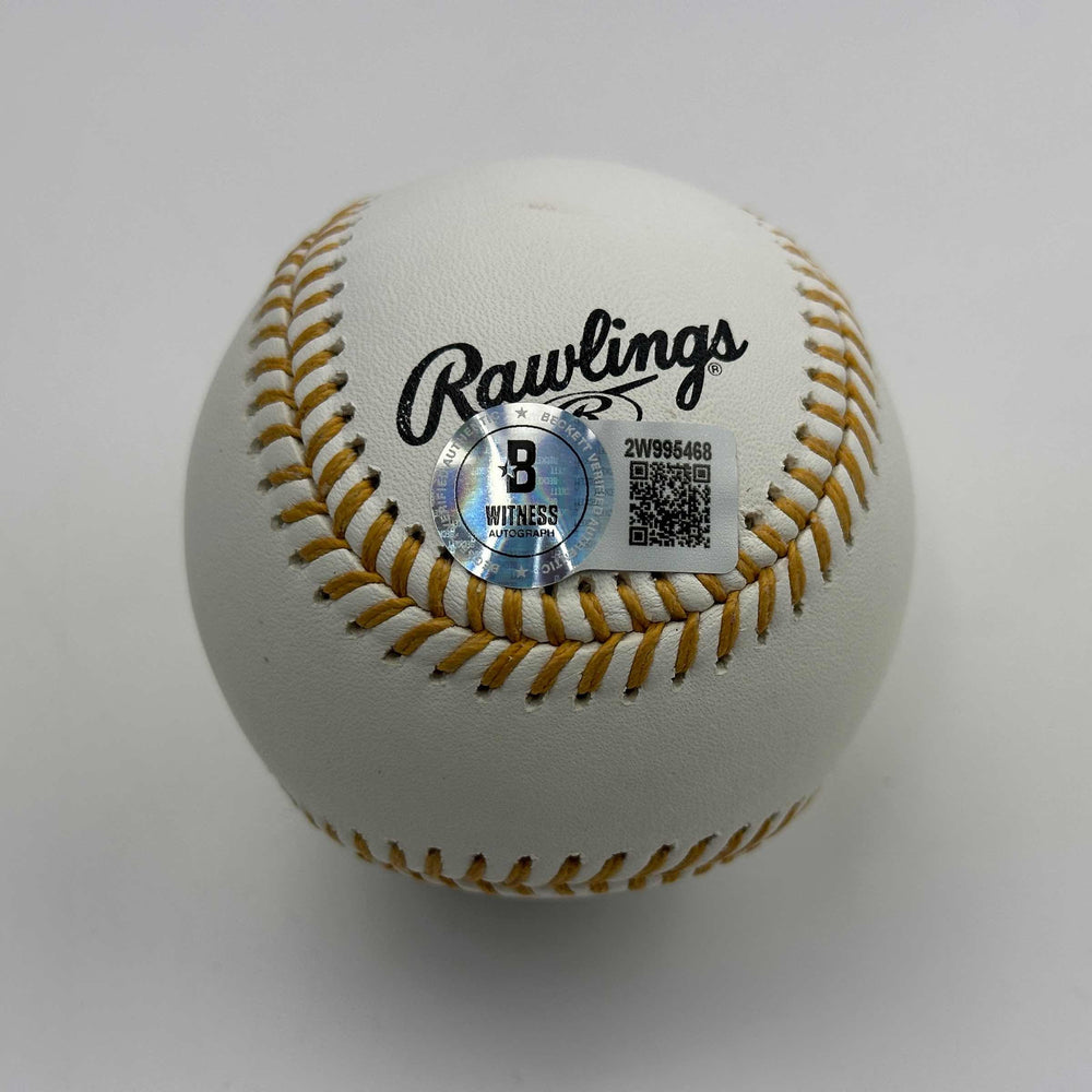 Autographed/Signed Dale Murphy 5x GG Gold Glove Rawlings Official Major League ROML Baseball Beckett BAS COA (ONLINE ORDER ONLY)
