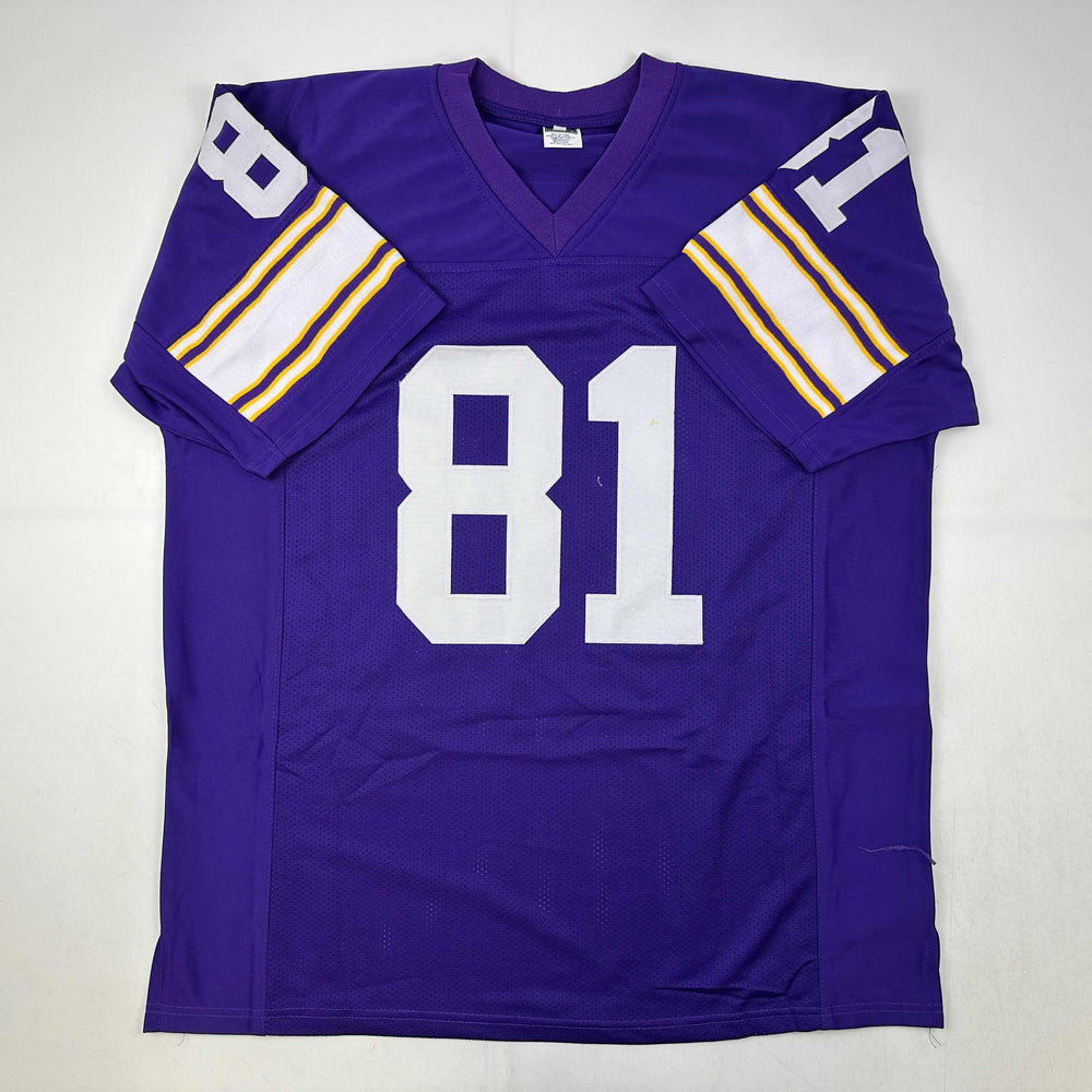 Facsimile Autographed Carl Eller Minnesota Purple Reprint Laser Auto Football Jersey Size Men's XL (ONLINE ORDER ONLY)