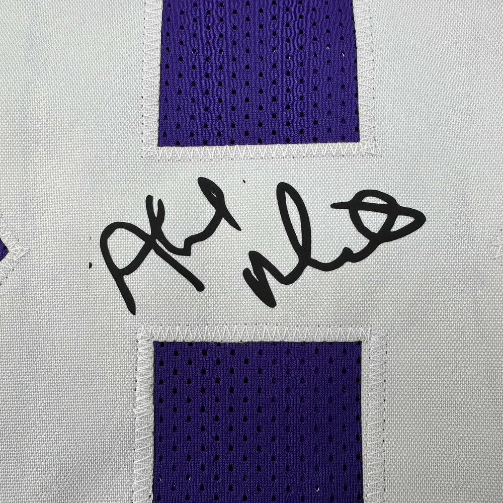Framed Facsimile Autographed Ahmad Rashad 35x39 Minnesota Purple Reprint Laser Auto Football Jersey (ONLINE ORDER ONLY)