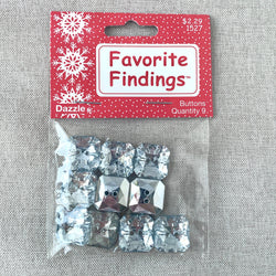 1527 Dazzle - Favorite Findings - 2 Hole Buttons - - Metallic (ONLINE ORDER ONLY)