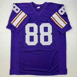 Facsimile Autographed Alan Page Minnesota Purple Reprint Laser Auto Football Jersey Size Men's XL (ONLINE ORDER ONLY)