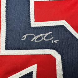 Autographed/Signed Dustin Pedroia Boston Red Baseball Jersey JSA COA (ONLINE ORDER ONLY)