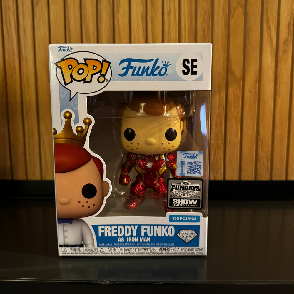 Funko Fundays Experience 2025: Pop! Originals MARVEL Freddy Funko as Iron Man (Diamond Glitter) LE150 (ONLINE ORDER ONLY)