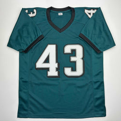 Autographed/Signed Darren Sproles Philadelphia Green Football Jersey Beckett BAS COA