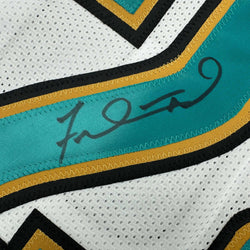 Autographed/Signed Fred Taylor Jacksonville White Football Jersey JSA COA