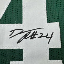 Facsimile Autographed Darrelle Revis New York Green Reprint Laser Auto Football Jersey Size Men's XL (ONLINE ORDER ONLY)