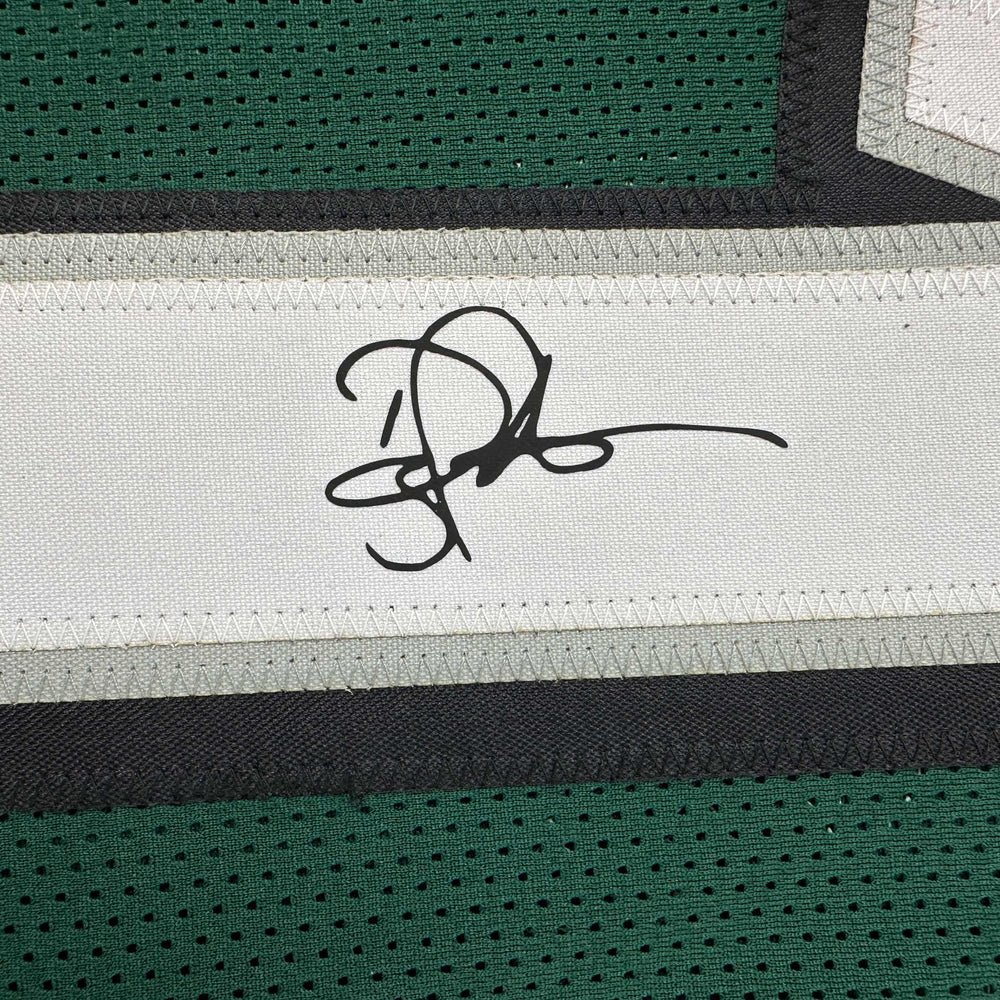 Framed Facsimile Autographed Doug Pederson 35x39 Philadelphia Green Reprint Laser Auto Football Jersey (ONLINE ORDER ONLY)