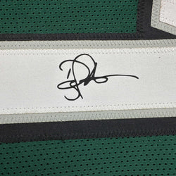 Framed Facsimile Autographed Doug Pederson 35x39 Philadelphia Green Reprint Laser Auto Football Jersey (ONLINE ORDER ONLY)