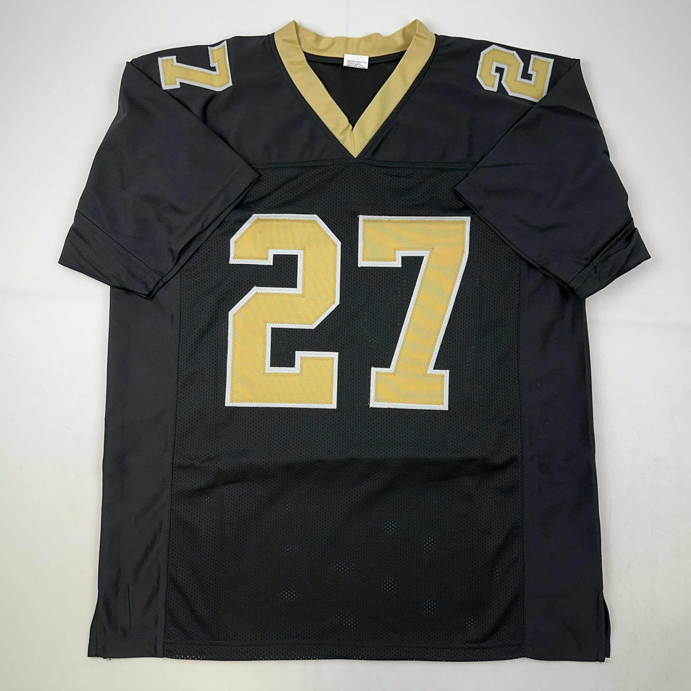 Facsimile Autographed Malcolm Jenkins New Orleans Black Reprint Laser Auto Football Jersey Size Men's XL (ONLINE ORDER ONLY)