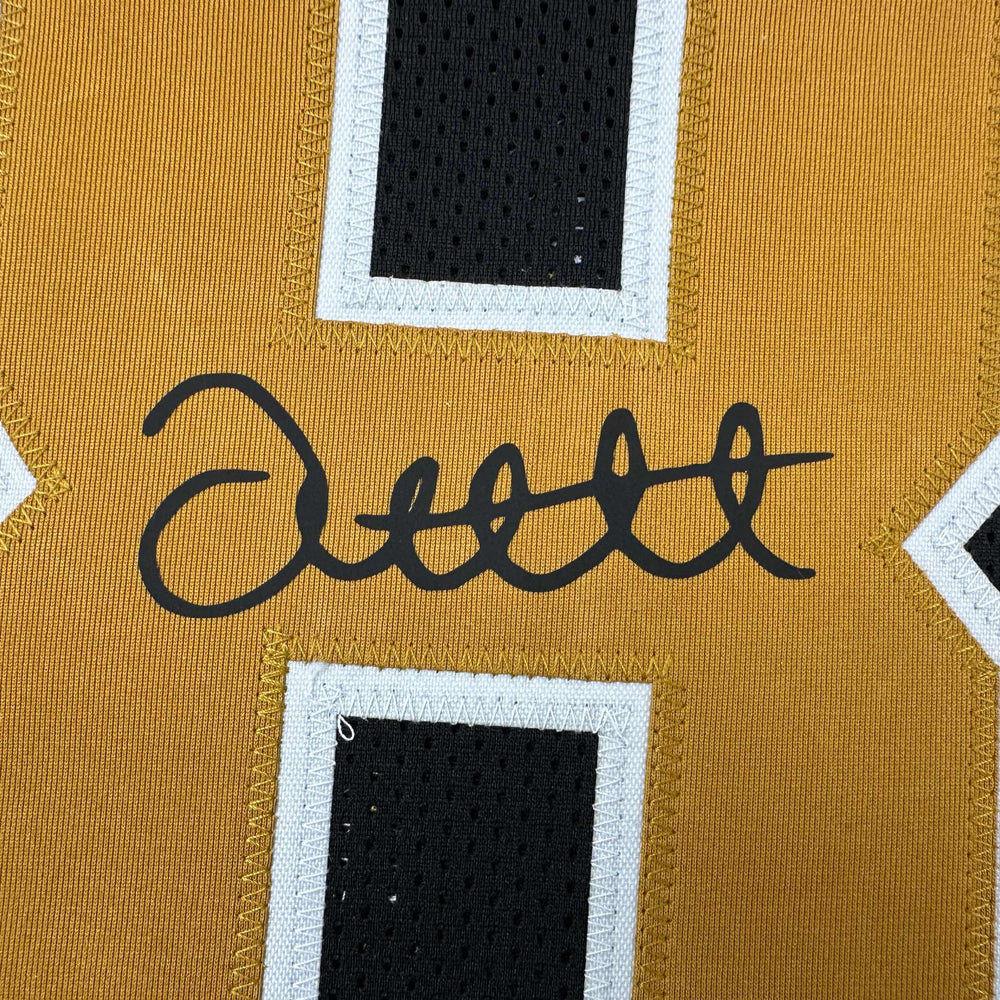 Framed Facsimile Autographed Joe Horn 35x39 New Orleans Black Reprint Laser Auto Football Jersey (ONLINE ORDER ONLY)