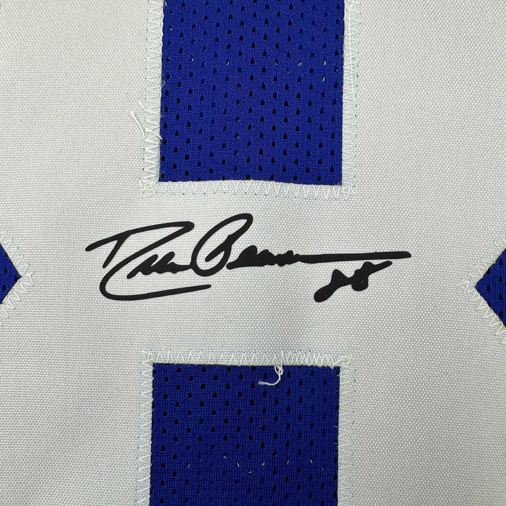 Facsimile Autographed Drew Pearson Dallas Blue Reprint Laser Auto Football Jersey Size Men's XL (ONLINE ORDER ONLY)