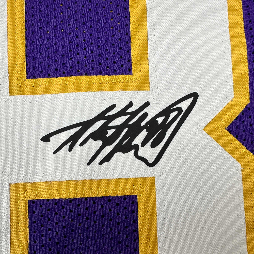 Facsimile Autographed Adrian Peterson Minnesota Purple Reprint Laser Auto Football Jersey Size Men's XL (ONLINE ORDER ONLY)
