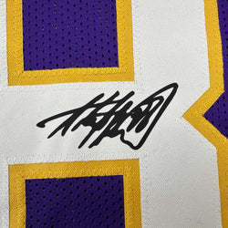 Facsimile Autographed Adrian Peterson Minnesota Purple Reprint Laser Auto Football Jersey Size Men's XL (ONLINE ORDER ONLY)