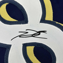Facsimile Autographed Prince Fielder Milwaukee Blue Reprint Laser Auto Baseball Jersey Size Men's XL (ONLINE ORDER ONLY)
