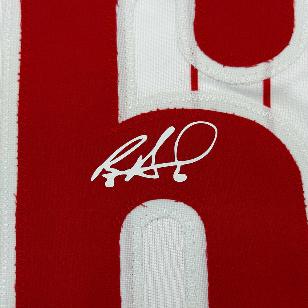 Facsimile Autographed Ryan Howard Philadelphia Pinstripe Reprint Laser Auto Baseball Jersey Size Men's XL (ONLINE ORDER ONLY)