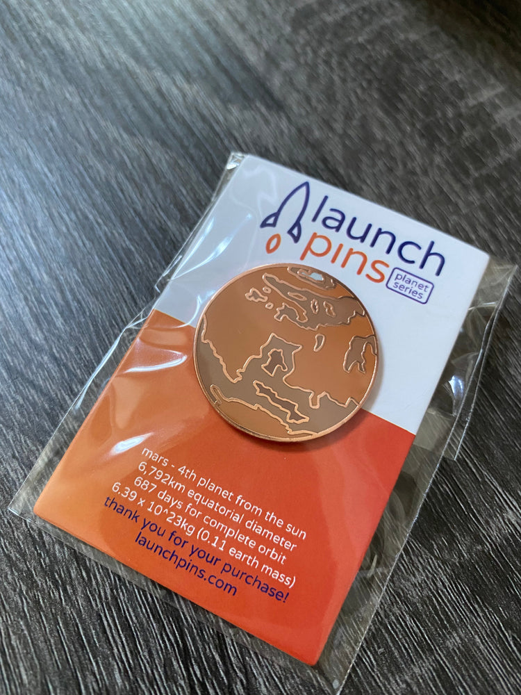 Mars Hard Enamel Pin (ONLINE ORDER ONLY)