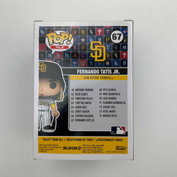 Autographed/Signed Fernando Tatis Jr. San Diego Padres #67 Funko Pop MLB Baseball Figurine Beckett BAS COA