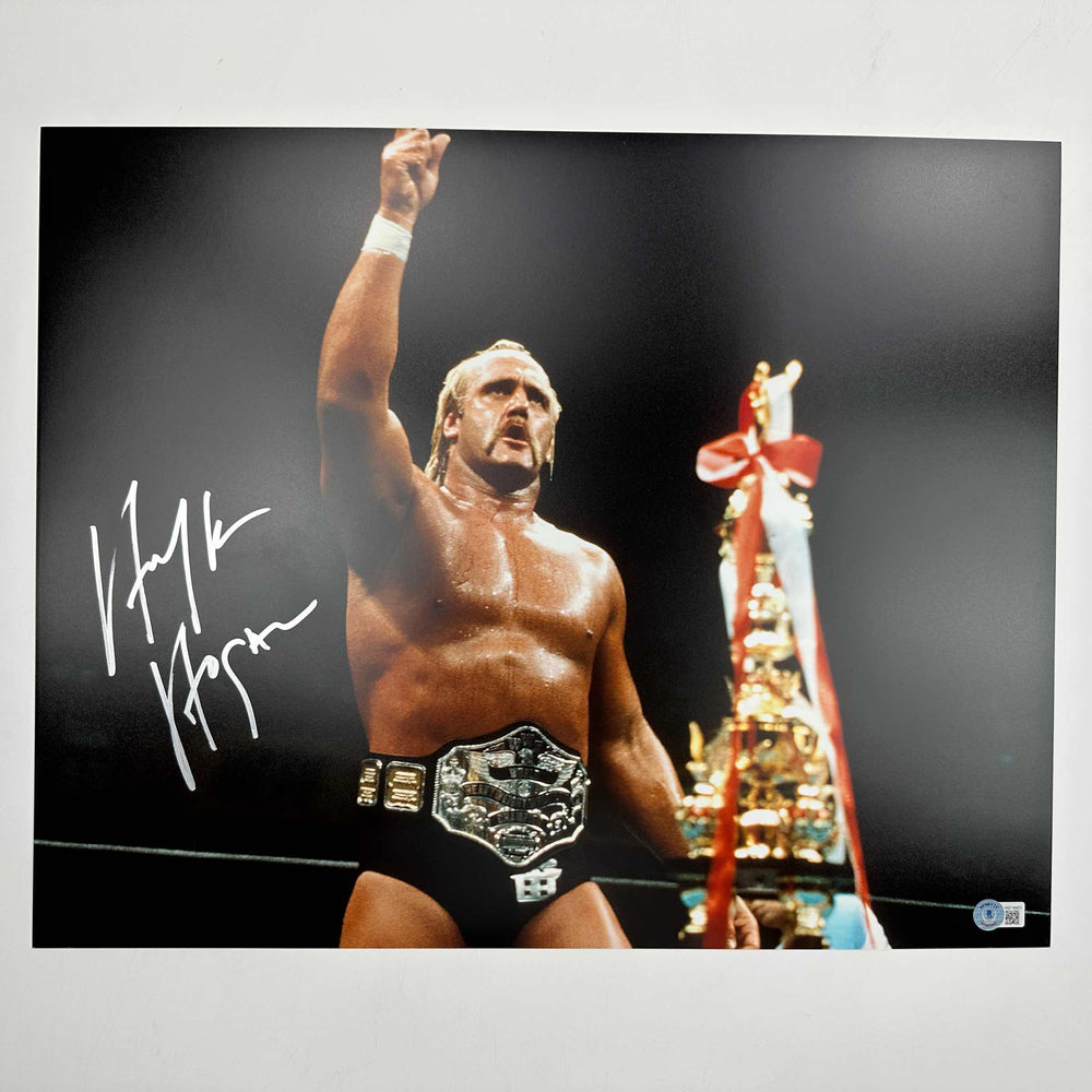 Autographed/Signed Hulk Hogan 16x20 WWE WWF Hulkamania Wrestling Photo Beckett BAS COA #6 (ONLINE ORDER ONLY)