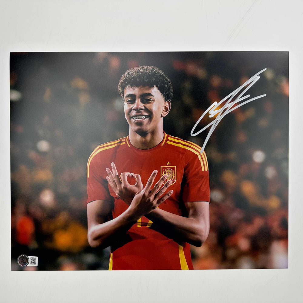 Autographed/Signed Lamine Yamal Spain 11x14 Soccer World Cup Photo Beckett BAS COA #4 (ONLINE ORDER ONLY)