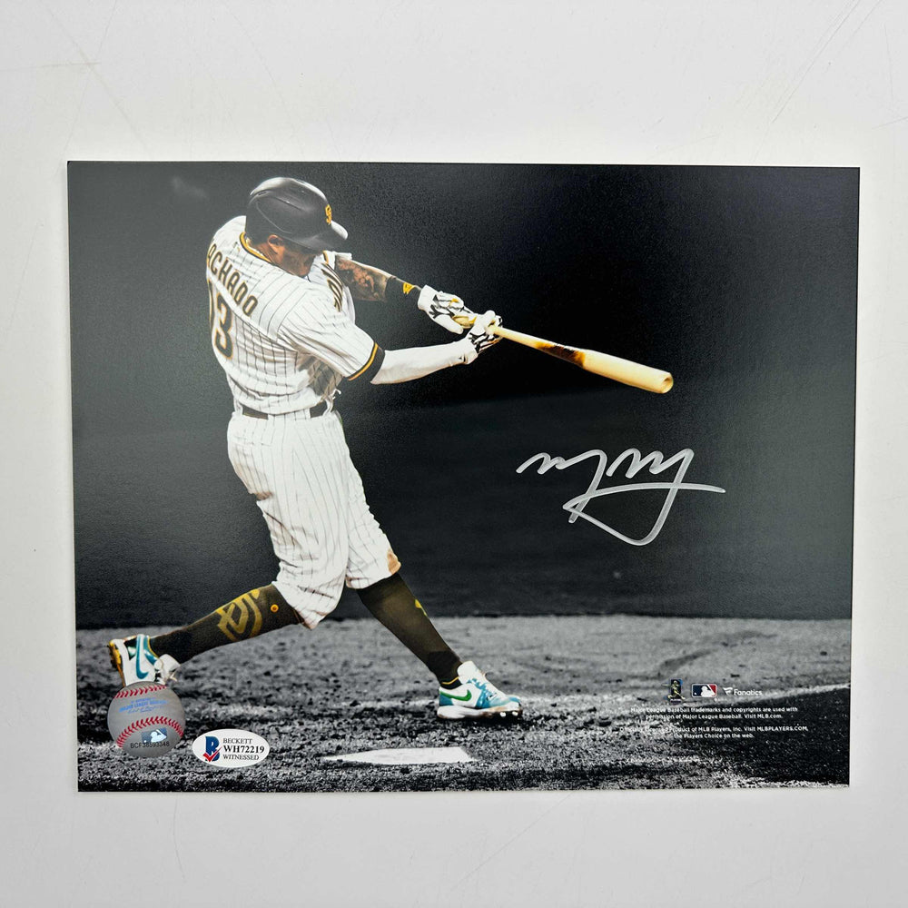 Autographed/Signed Manny Machado San Diego Padres 8x10 Baseball Photo Beckett BAS COA (ONLINE ORDER ONLY)