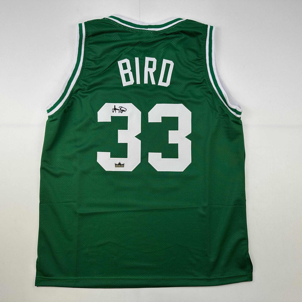 Facsimile Autographed Larry Bird Boston Green Reprint Laser Auto Basketball Jersey Size Men's XL (ONLINE ORDER ONLY)