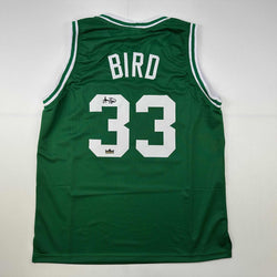Facsimile Autographed Larry Bird Boston Green Reprint Laser Auto Basketball Jersey Size Men's XL (ONLINE ORDER ONLY)