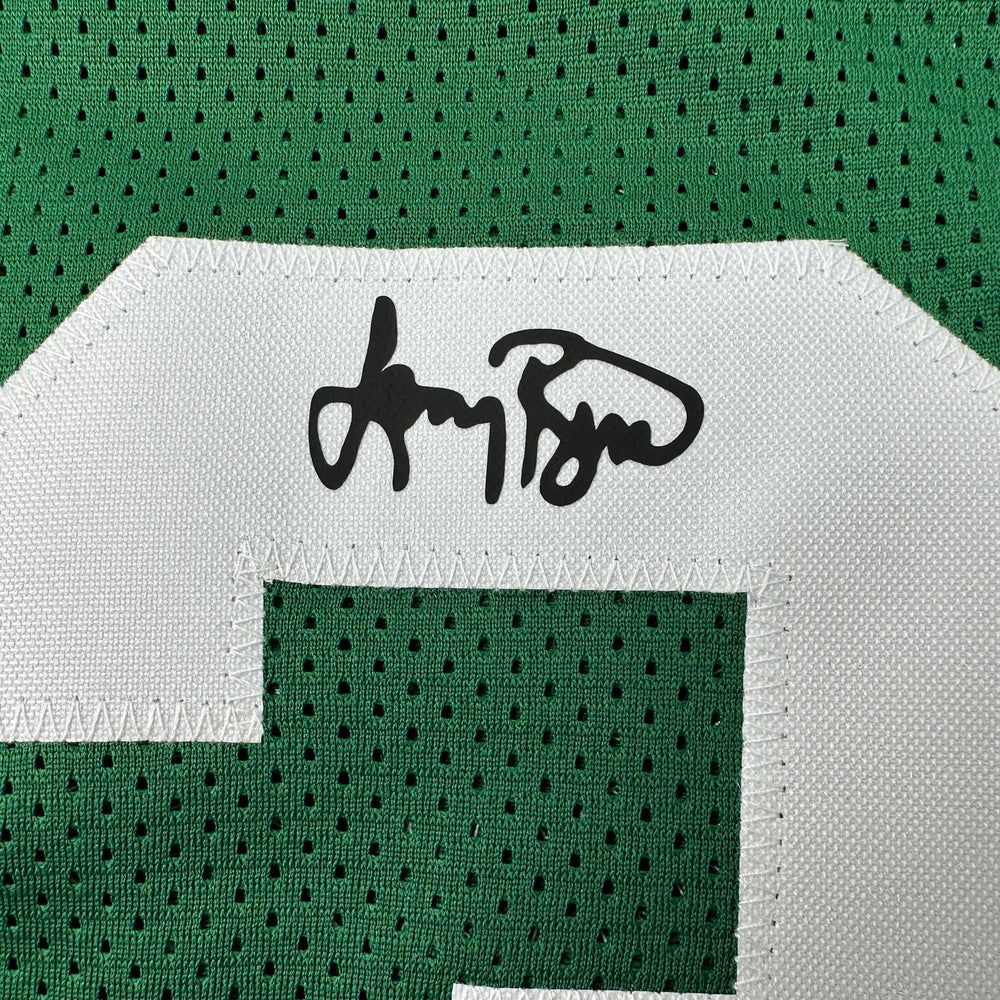 Facsimile Autographed Larry Bird Boston Green Reprint Laser Auto Basketball Jersey Size Men's XL (ONLINE ORDER ONLY)