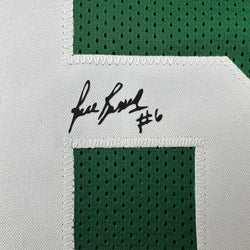 Facsimile Autographed Bill Russell Boston Green Reprint Laser Auto Basketball Jersey Size Men's XL (ONLINE ORDER ONLY)