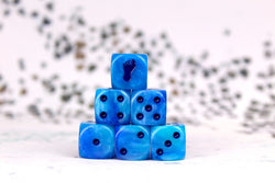 Giant Footprint Dice - Blue Frost (ONLINE ORDER ONLY)