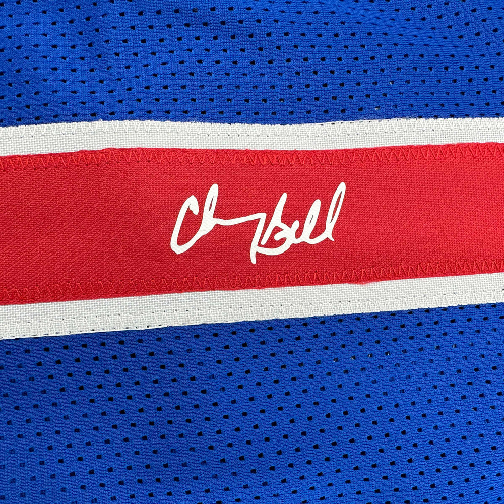 Facsimile Autographed Chauncey Billups Detroit Blue Reprint Laser Auto Basketball Jersey Size Men's XL (ONLINE ORDER ONLY)