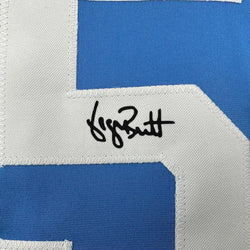Facsimile Autographed George Brett Kansas City Blue Reprint Laser Auto Baseball Jersey Size Men's XL (ONLINE ORDER ONLY)