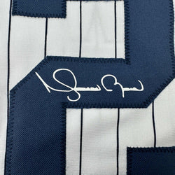 Facsimile Autographed Mariano Rivera New York Pinstripe Reprint Laser Auto Baseball Jersey Size Men's XL (ONLINE ORDER ONLY)