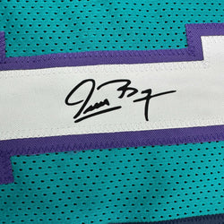 Facsimile Autographed Muggsy Bogues Charlotte Teal Reprint Laser Auto Basketball Jersey Size Men's XL (ONLINE ORDER ONLY)