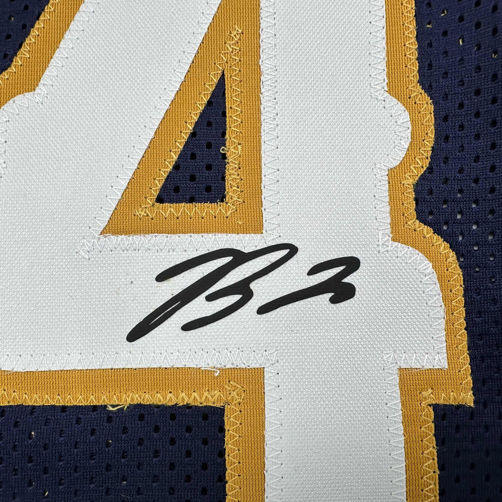 Facsimile Autographed Brandon Ingram New Orleans Blue Reprint Laser Auto Basketball Jersey Size Men's XL (ONLINE ORDER ONLY)