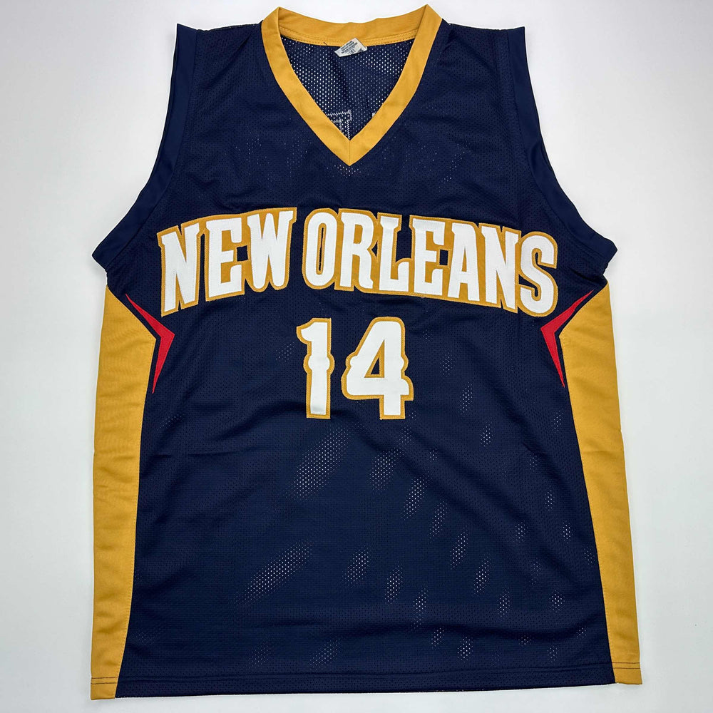 Facsimile Autographed Brandon Ingram New Orleans Blue Reprint Laser Auto Basketball Jersey Size Men's XL (ONLINE ORDER ONLY)