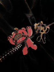 Gloomy Bear Muzzle Hard Enamel Pin [PINK] (ONLINE ORDER ONLY)