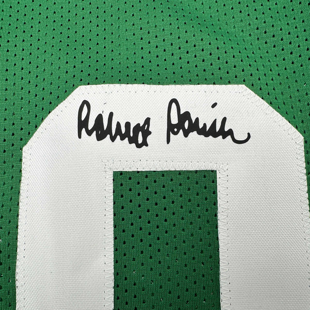 Facsimile Autographed Robert Parish Boston Green Reprint Laser Auto Basketball Jersey Size Men's XL (ONLINE ORDER ONLY)