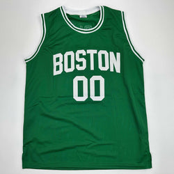 Facsimile Autographed Robert Parish Boston Green Reprint Laser Auto Basketball Jersey Size Men's XL (ONLINE ORDER ONLY)